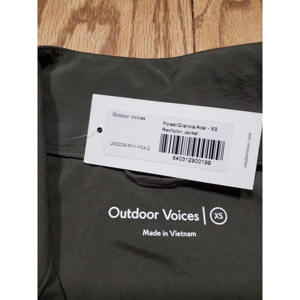 OUTDOOR VOICES Womens XS Recnylon Jacket Wind Breaker Gorpcore Retro 80s 90 New - Picture 7 of 8